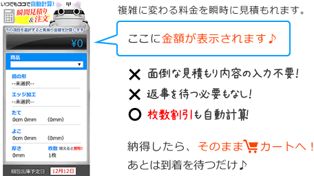ここに金額が表示されます